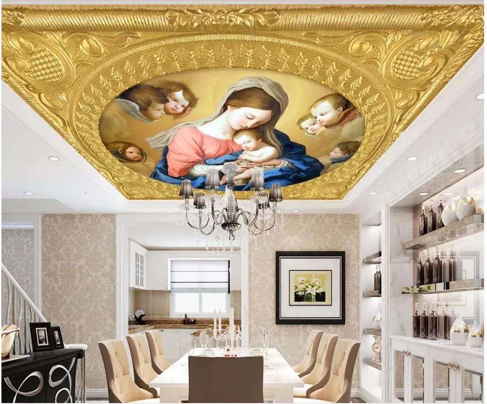 Custom photo 3d ceiling murals wallpaper Oil painting Praise the love of the Virgin Mary 3d wall murals wallpaper for walls 3 d
Custom photo 3d ceiling murals wallpaper Oil painting Praise the love of the Virgin Mary 3d wall murals wallpaper for walls 3 d
