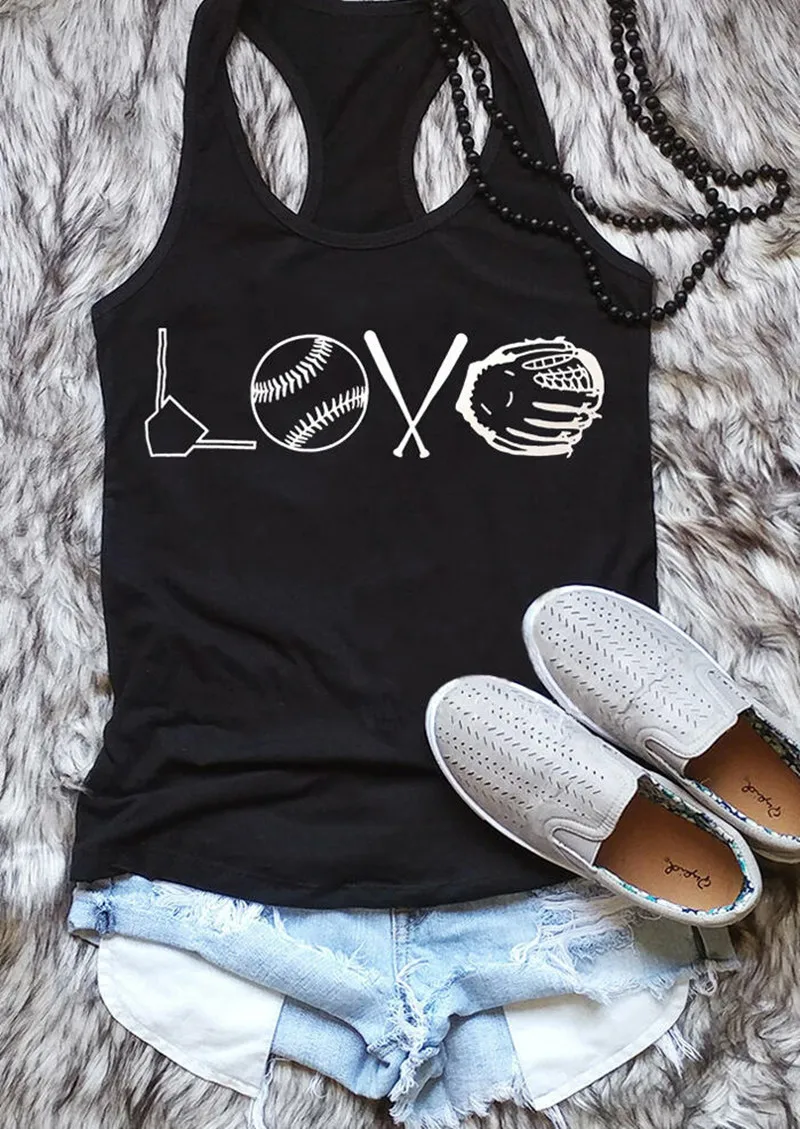 Black Tees Women 2019 Summer Fashion Love Baseball Tank Top Sleeveless Tee Female Loose Camis Basic Summer Tees Women Clothes
Black Tees Women 2019 Summer Fashion Love Baseball Tank Top Sleeveless Tee Female Loose Camis Basic Summer Tees Women Clothes
