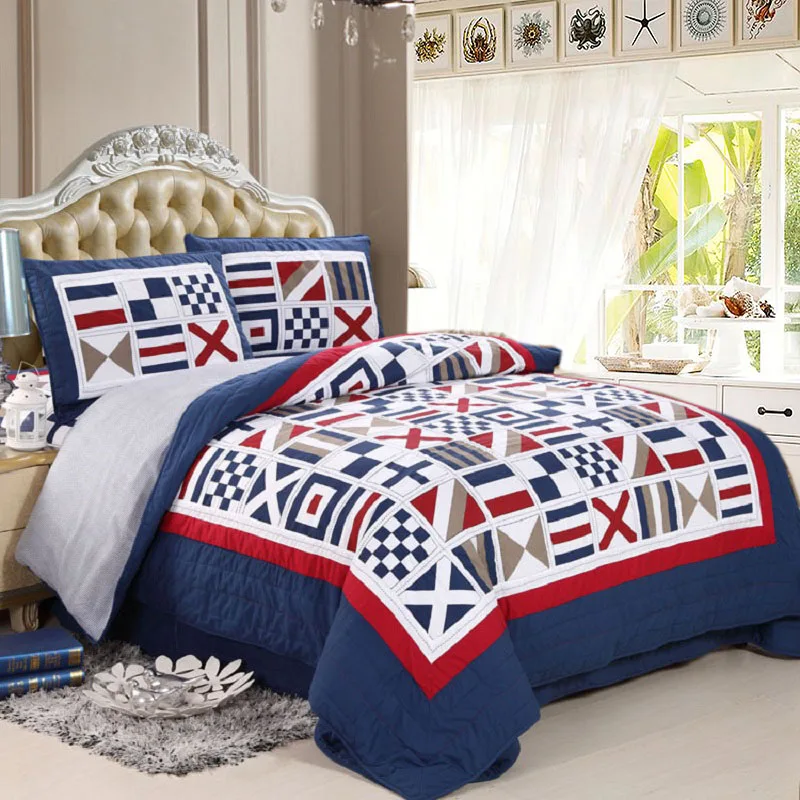 American Patchwork Bedspread Quilt Set 3PCS/4pcs Bedding Washed Cotton Quilts Bed Covers King Queen Size Coverlet Blanket
American Patchwork Bedspread Quilt Set 3PCS/4pcs Bedding Washed Cotton Quilts Bed Covers King Queen Size Coverlet Blanket