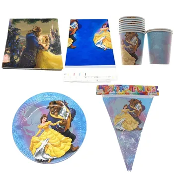 51PCS Girls Favors Beauty Beast Theme Cups Plates Decorate Tablecloth Birthday Party Napkins Baby Shower Banner Events Tableware
51PCS Girls Favors Beauty Beast Theme Cups Plates Decorate Tablecloth Birthday Party Napkins Baby Shower Banner Events Tableware