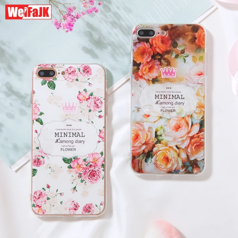 WeiFaJK Flower Girl Case for iPhone 6 6s 7 8 Plus Fashion Silicone 5 5s SE Coque TPU Soft Cover for iPhone 7 Plus X Phone Case 8
WeiFaJK Flower Girl Case for iPhone 6 6s 7 8 Plus Fashion Silicone 5 5s SE Coque TPU Soft Cover for iPhone 7 Plus X Phone Case 8