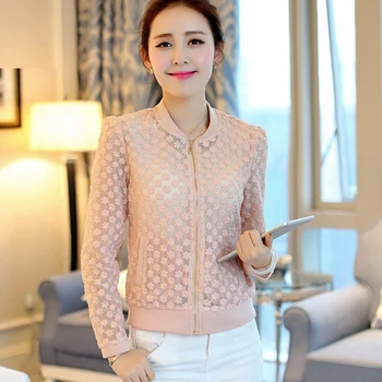 Jacket Women Lace 2019 Spring Summer New Brand Full Lace Coat Outwear Leisure Casual Jacket High Quality Jacket Chaquetas Mujer
Jacket Women Lace 2019 Spring Summer New Brand Full Lace Coat Outwear Leisure Casual Jacket High Quality Jacket Chaquetas Mujer