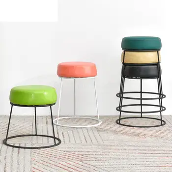 Household iron small stool leather art creative dining stool simple dining table stool fashion round stool makeup stool
Household iron small stool leather art creative dining stool simple dining table stool fashion round stool makeup stool
