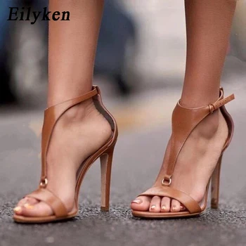 Eilyken 2020 New Gladiator Women Sandals Peep Toe High Heels Black Button Thin heel Shoes Fashion Brown Black Pumps Sandals
Eilyken 2020 New Gladiator Women Sandals Peep Toe High Heels Black Button Thin heel Shoes Fashion Brown Black Pumps Sandals