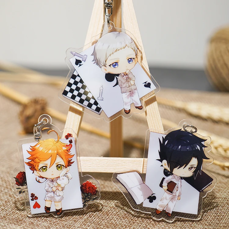 Anime Yakusoku no Neverland The Promised Neverland Emma Norman Ray Keychain Cosplay Acrylic Figure Keyring Charms
Anime Yakusoku no Neverland The Promised Neverland Emma Norman Ray Keychain Cosplay Acrylic Figure Keyring Charms