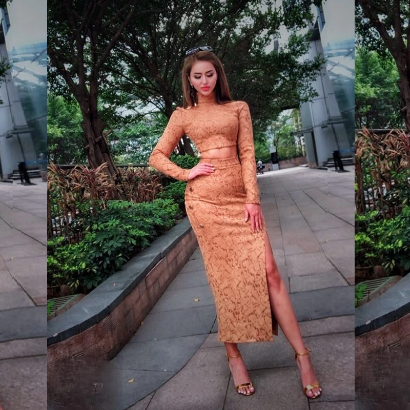 Newest Two 2 Pieces Set Women Bodycon 2018 Long Sexy Dress Purple Black Beige Orange Summer Celebrity Party Dress Vestidos Festa
Newest Two 2 Pieces Set Women Bodycon 2018 Long Sexy Dress Purple Black Beige Orange Summer Celebrity Party Dress Vestidos Festa
