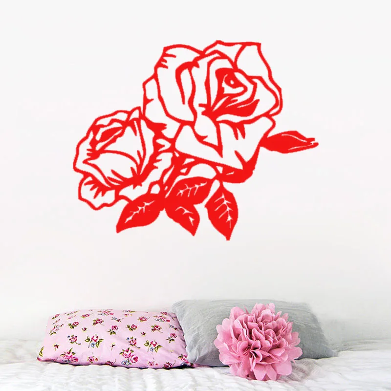 ZOOYOO Rose Flower Wall Decals Vinyl Wall Art Sticker Removable Living Room Bedroom Wall Decoration Murals Wallpaper
ZOOYOO Rose Flower Wall Decals Vinyl Wall Art Sticker Removable Living Room Bedroom Wall Decoration Murals Wallpaper