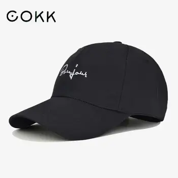 COKK Baseball Cap Women Black Snapback Caps Summer Hats For Women Men Dad Hat Trucker Cap Bonjour Embroidery Casquette Bone Male
COKK Baseball Cap Women Black Snapback Caps Summer Hats For Women Men Dad Hat Trucker Cap Bonjour Embroidery Casquette Bone Male