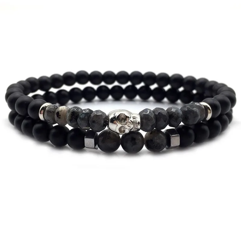2set/pcs Skull Men Bead Bracelets 2019 Fashion Stone Beaded Bracelet Men Classic Charm Bracelets & Bangles For Men Jewelry Gift
2set/pcs Skull Men Bead Bracelets 2019 Fashion Stone Beaded Bracelet Men Classic Charm Bracelets & Bangles For Men Jewelry Gift
