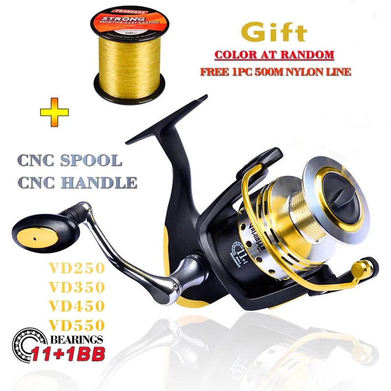 PRO BEROS Spinning Reel Top Fishreel Drag with Large Spool 13KG Max Drag Freshwater 11+1BB Spinning Fishing Reel
PRO BEROS Spinning Reel Top Fishreel Drag with Large Spool 13KG Max Drag Freshwater 11+1BB Spinning Fishing Reel