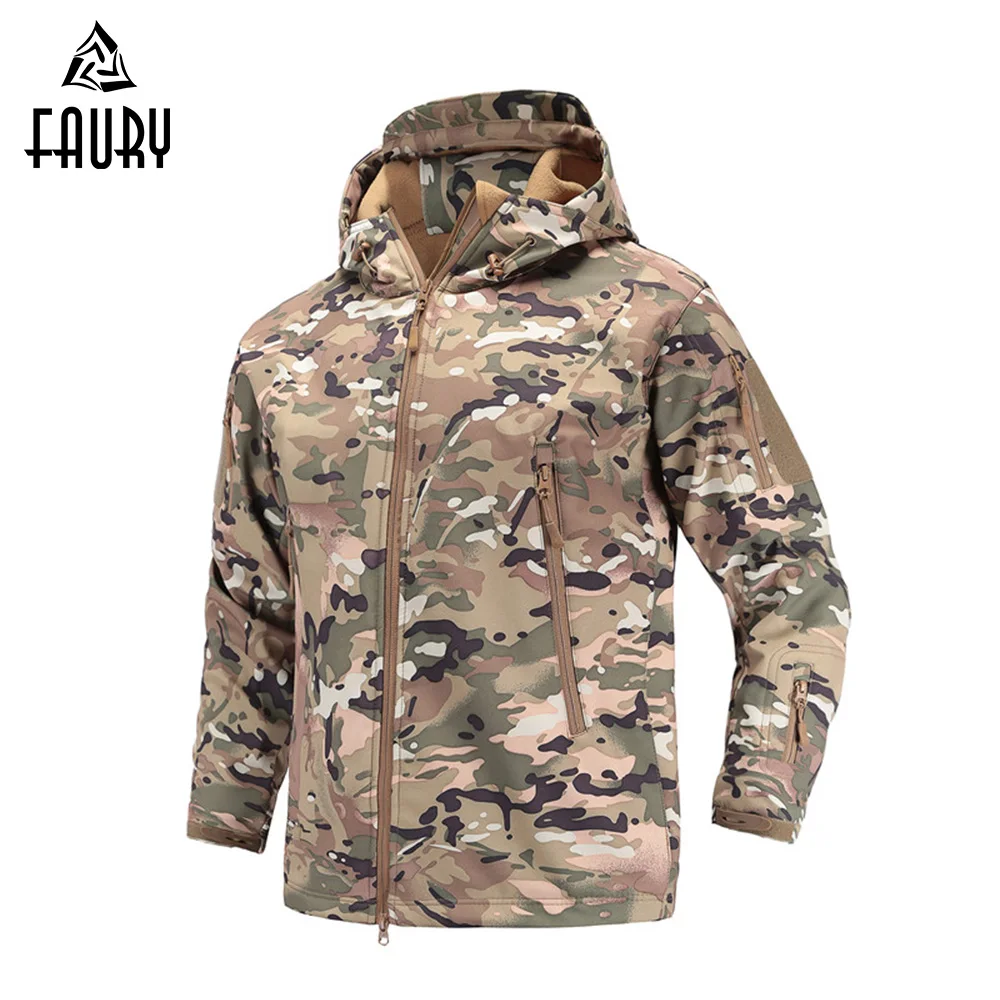 Military Tactical Uniforms Army Camouflage Jacket Waterproof Soft Shell Windbreaker Coat Hooded Camo Hunt Clothes unisex
Military Tactical Uniforms Army Camouflage Jacket Waterproof Soft Shell Windbreaker Coat Hooded Camo Hunt Clothes unisex