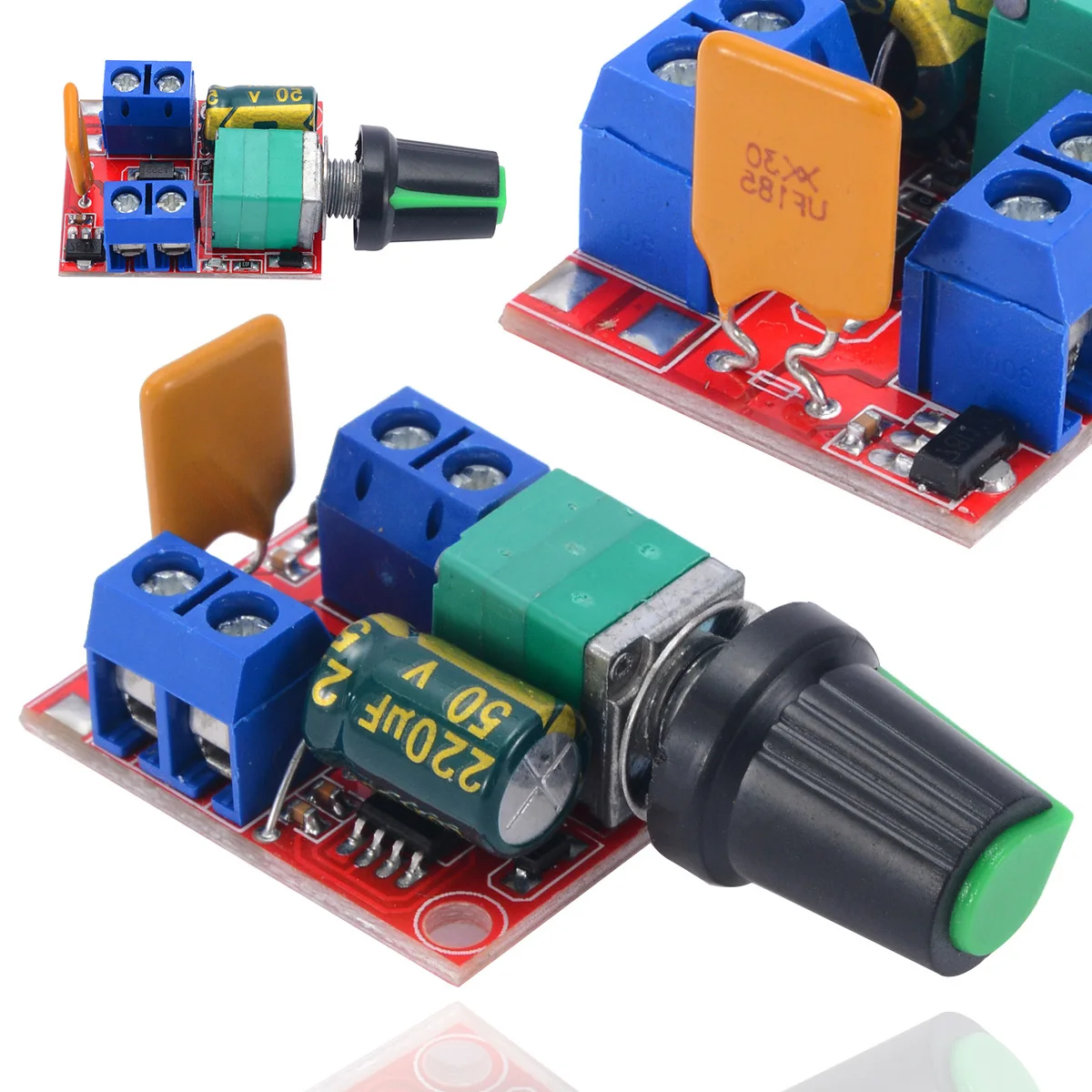 New 5A Max 90W 3-35V 12V 24V PWM DC Motor Speed Controller Module Adjustable Speed Regulator Control Switch LED Fan Dimmer
New 5A Max 90W 3-35V 12V 24V PWM DC Motor Speed Controller Module Adjustable Speed Regulator Control Switch LED Fan Dimmer