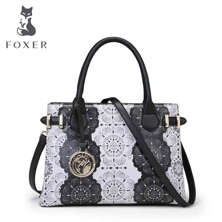 FOXER 2017 New genuine leather bag printing handbags designer fashion women tote shoulder handbags quality leather shoulder bag
FOXER 2017 New genuine leather bag printing handbags designer fashion women tote shoulder handbags quality leather shoulder bag