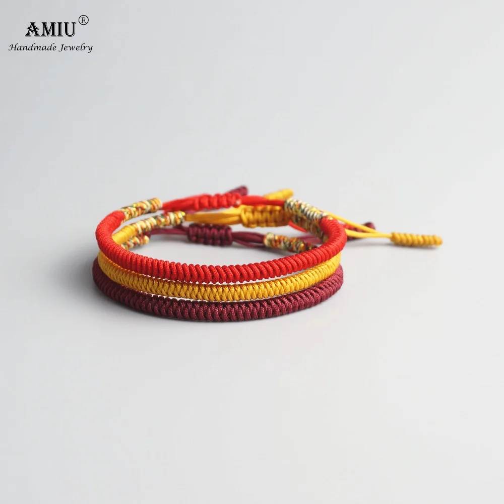 AMIU Multi Color Tibetan Buddhism Love Tibetan Bracelets & Bangles For Women Men Handmade Knots Rope Budda Lucky Bracelet
AMIU Multi Color Tibetan Buddhism Love Tibetan Bracelets & Bangles For Women Men Handmade Knots Rope Budda Lucky Bracelet