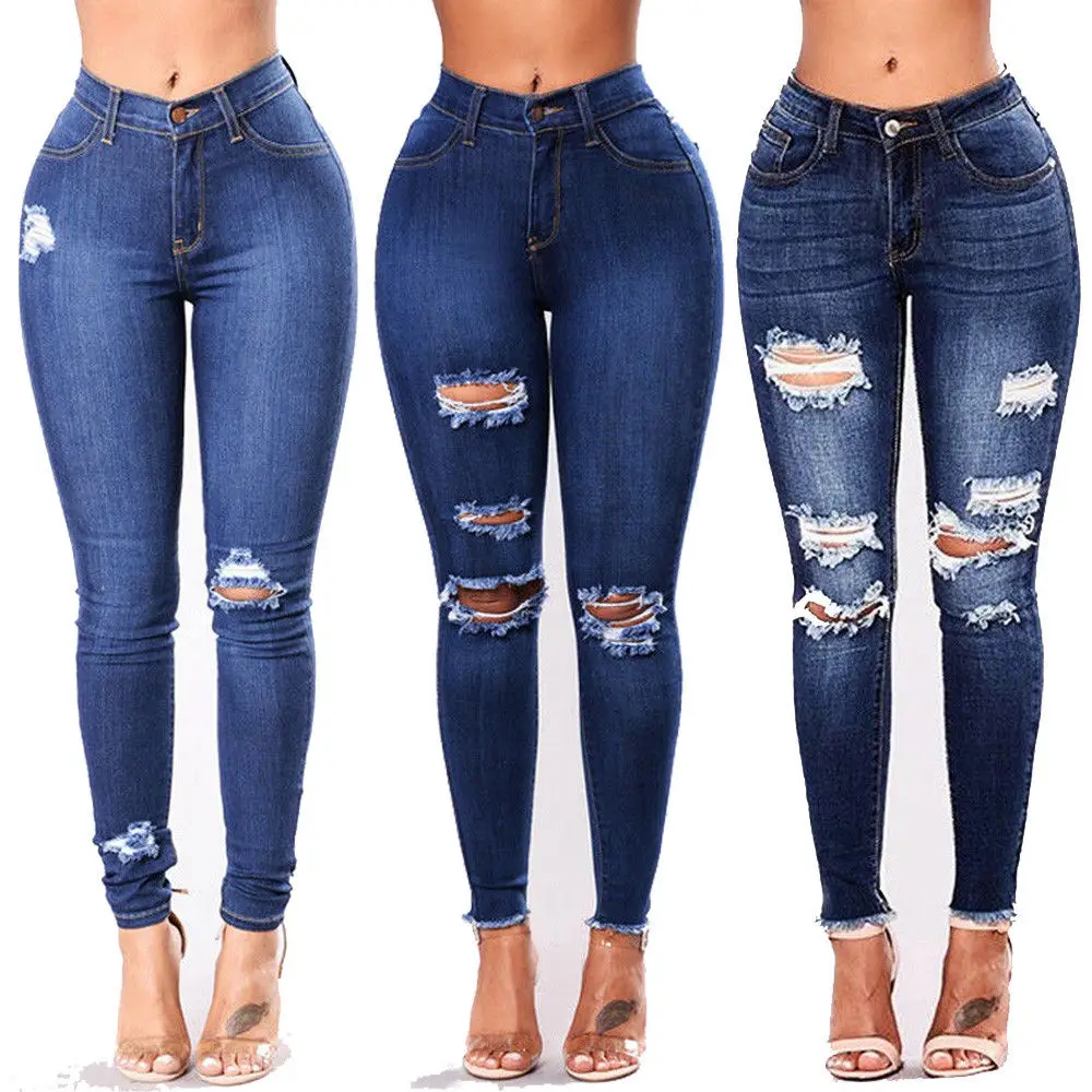 New Stylish Womens High Waisted Skinny Ripped Denim Pants Slim Pencil Jeans Trousers Plus Size 3 Styles
New Stylish Womens High Waisted Skinny Ripped Denim Pants Slim Pencil Jeans Trousers Plus Size 3 Styles