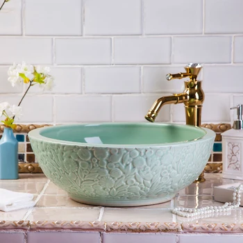 China Artistic Handmade Art wash basin Ceramic Counter Top Wash Basin Bathroom Sinks modern ceramics wash basin bathroom sinks
China Artistic Handmade Art wash basin Ceramic Counter Top Wash Basin Bathroom Sinks modern ceramics wash basin bathroom sinks