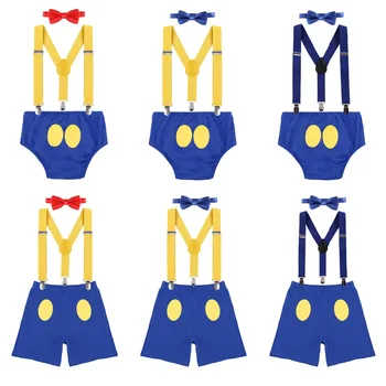 3pcs Set Donald Duck Baby Boy Girl 1st Birthday Party Cake Smash Outfit Suspender Shorts Bowtie Baby Boy Clothes for Photo shoot
3pcs Set Donald Duck Baby Boy Girl 1st Birthday Party Cake Smash Outfit Suspender Shorts Bowtie Baby Boy Clothes for Photo shoot