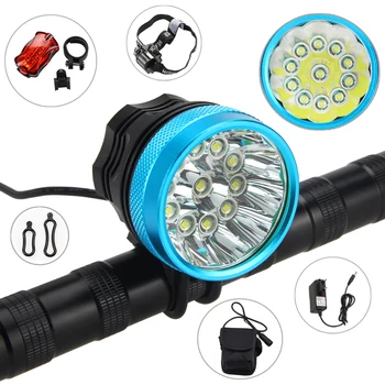 Bike Lamp 28000LM 11x XML T6 LED Bicycle Light 3 Modes Front Headlight Torch+Battery Pack+Charger+Taillight
Bike Lamp 28000LM 11x XML T6 LED Bicycle Light 3 Modes Front Headlight Torch+Battery Pack+Charger+Taillight
