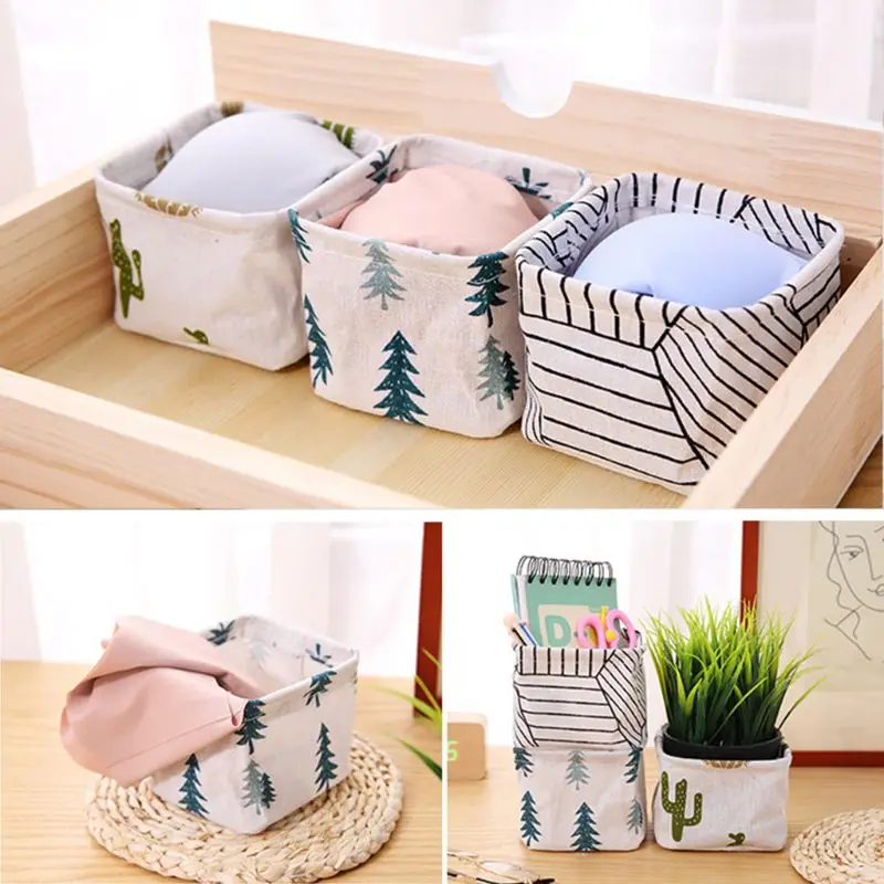 Linen Desktop Storage Box Basket Cosmetic Stationery Organizer Case Drawer Divider Jewelry Sundries Underwear Sock Bra Holder
Linen Desktop Storage Box Basket Cosmetic Stationery Organizer Case Drawer Divider Jewelry Sundries Underwear Sock Bra Holder