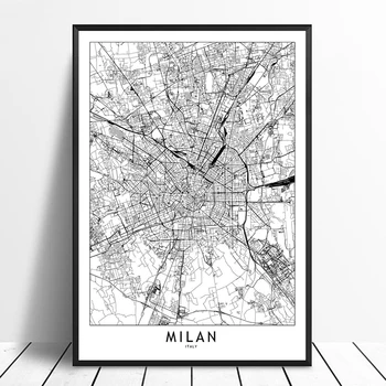 Milan Black White Custom World City Map Posters Prints Nordic Style Wall Art Pictures Home Decor Canvas Painting
Milan Black White Custom World City Map Posters Prints Nordic Style Wall Art Pictures Home Decor Canvas Painting
