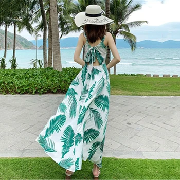 2019 Women Summer Spaghetti Strap Chiffon Long Dresses Female Boho Floral Print Beach Maxi Dress Lady Backless Swing Vestido Y20
2019 Women Summer Spaghetti Strap Chiffon Long Dresses Female Boho Floral Print Beach Maxi Dress Lady Backless Swing Vestido Y20