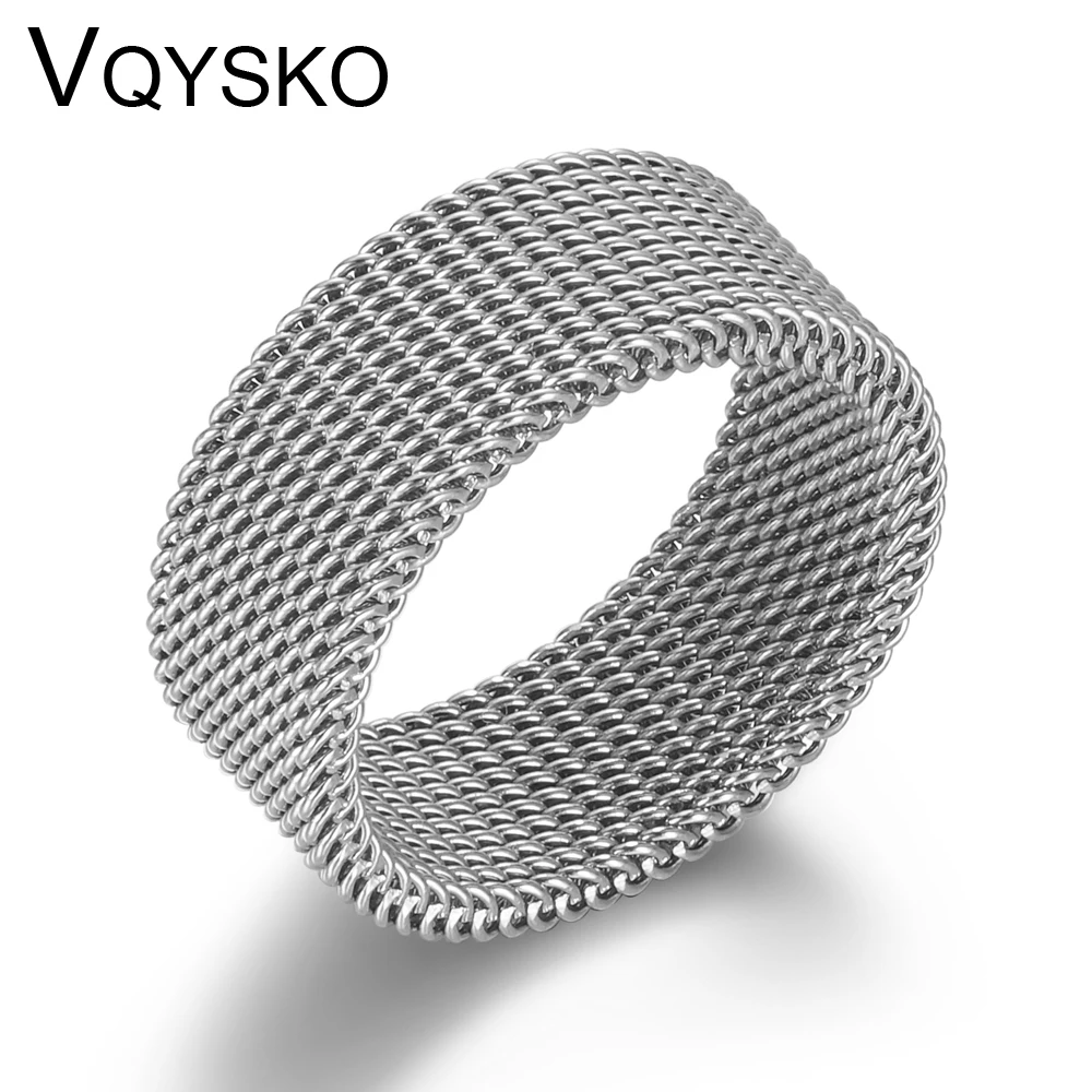 Rose Gold Circle Woven Mesh Rings For Women Men Jewelry High Quality Stainless Steel Wedding Rings For Friends Gift
Rose Gold Circle Woven Mesh Rings For Women Men Jewelry High Quality Stainless Steel Wedding Rings For Friends Gift