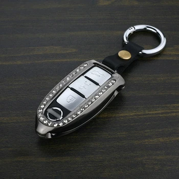 Diamond Zinc alloy+Leather Car Remote Key Cover Case For Nissan Infiniti Qashqai X-Trail kicks Tiida Pathfinder Murano Note Juke
Diamond Zinc alloy+Leather Car Remote Key Cover Case For Nissan Infiniti Qashqai X-Trail kicks Tiida Pathfinder Murano Note Juke
