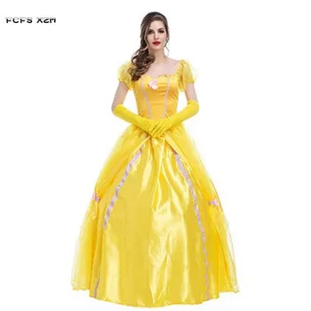 S-XXL High quality Women Halloween Cinderella Costumes Female Princess Cosplays Beauty and the beast Stage play Masquerade dress
S-XXL High quality Women Halloween Cinderella Costumes Female Princess Cosplays Beauty and the beast Stage play Masquerade dress