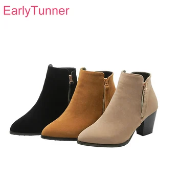 Winter Brand New Sweet Black Apricot Women Ankle Boots Fashion High Heels Lady Nude Shoes EB133 Plus Big Size 10 32 43 46
Winter Brand New Sweet Black Apricot Women Ankle Boots Fashion High Heels Lady Nude Shoes EB133 Plus Big Size 10 32 43 46