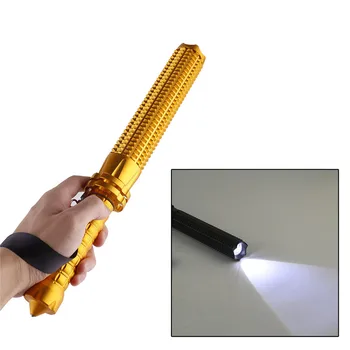 2018 CREE XM-L Q5 LED Flashlight Self-defense Toothed Mace 350LM Torch Lights 2 Mode Outdoor Patrol Rechargeable Flashlights
2018 CREE XM-L Q5 LED Flashlight Self-defense Toothed Mace 350LM Torch Lights 2 Mode Outdoor Patrol Rechargeable Flashlights
