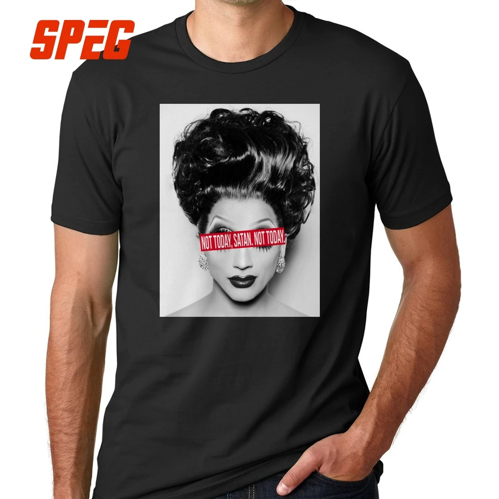 Tee Shirts 100% Cotton T-Shirts Normal Short Sleeves Crew Neck Male T Shirts RuPaul Not today Satan Not today RuPaul's Drag Race
Tee Shirts 100% Cotton T-Shirts Normal Short Sleeves Crew Neck Male T Shirts RuPaul Not today Satan Not today RuPaul's Drag Race
