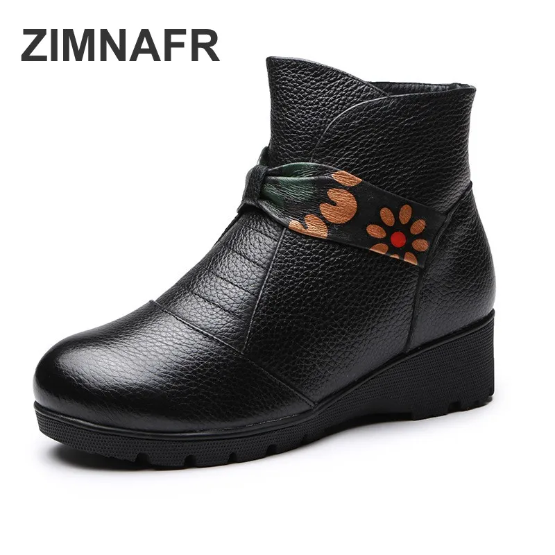 Women boots 2018 autumn & winter new Genuine leather women's boots warm flat bottom boots antislip Ankle women snow boots
Women boots 2018 autumn & winter new Genuine leather women's boots warm flat bottom boots antislip Ankle women snow boots