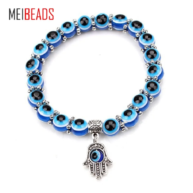 New Fashion Simple Evil Eye hand religious charm blue beads Lucky bracelet Best Match Turkish bracelet for women
New Fashion Simple Evil Eye hand religious charm blue beads Lucky bracelet Best Match Turkish bracelet for women
