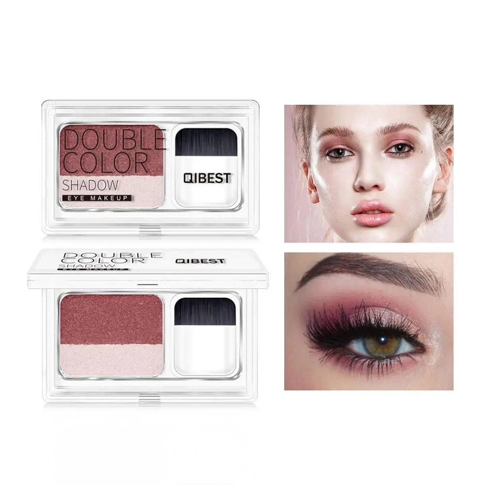 Qibest Double Color Eye Shadow Powder Rainbow Convenient Fast Natural Eyeshadow Matte Nude Makeup Pallete Korean Cosmetics
Qibest Double Color Eye Shadow Powder Rainbow Convenient Fast Natural Eyeshadow Matte Nude Makeup Pallete Korean Cosmetics
