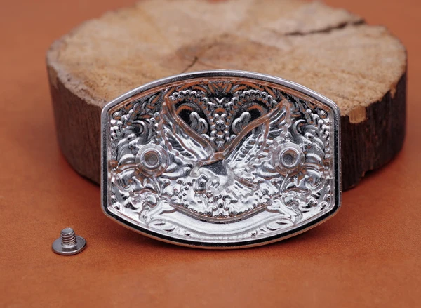6pc Western Cowboy Texas Gold Eagle Leathercraft Belt Horse Saddles Conchos Set 