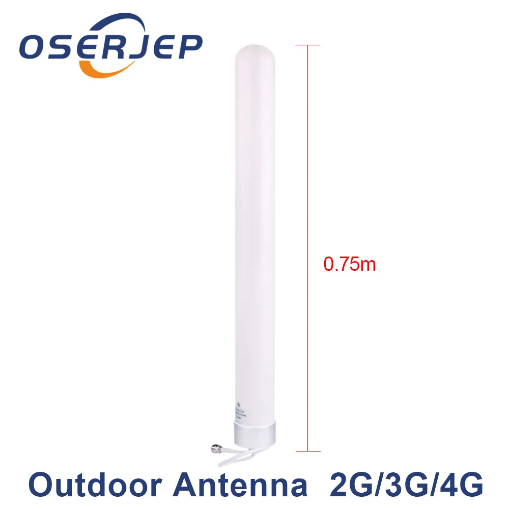 

2g 3g 4g FRP antenna high gain 8dBi 806-2700MHz Omni Fiberglass Antenna for GSM CDMA PCS 3G WLAN 4G lte signal repeater booster