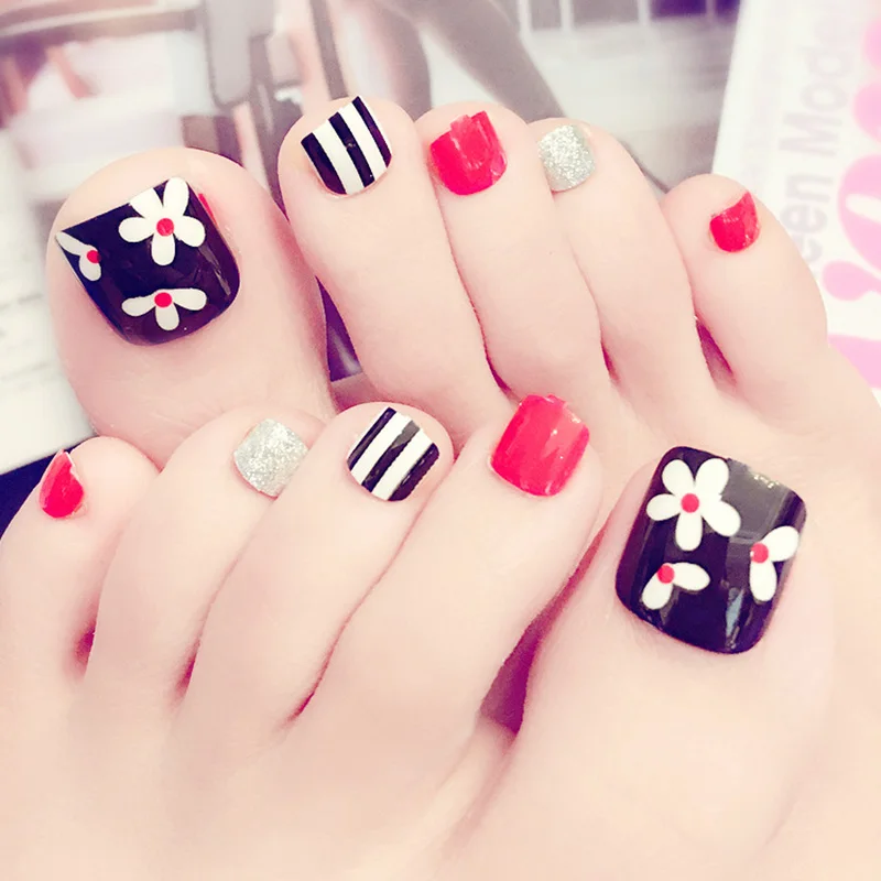 24 PCS Boxed False Nails Toe French Feet Tips Accessories Nail Art Stickers Fake Nail Set For Manicure Gel For Nail
24 PCS Boxed False Nails Toe French Feet Tips Accessories Nail Art Stickers Fake Nail Set For Manicure Gel For Nail
