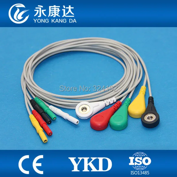 DIN Snap Shielded ECG Trunk Cable with 5ld patient cable ,IEC,Snap for Biosys/Datascope/Nihon Kohden/Colin/CSI
DIN Snap Shielded ECG Trunk Cable with 5ld patient cable ,IEC,Snap for Biosys/Datascope/Nihon Kohden/Colin/CSI