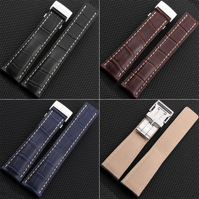 MERJUST 22mm 24mm Black Brown Blue Genuine Leather Watchband Wristband For Breitling Avenger Navitimer Watch Strap Wristband
MERJUST 22mm 24mm Black Brown Blue Genuine Leather Watchband Wristband For Breitling Avenger Navitimer Watch Strap Wristband