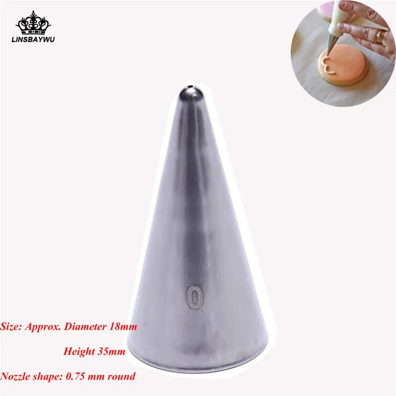 Hot #0 Pastry Nozzles 18/8 Stainless Steel Cupcake Icing Piping Nozzles Pastry Baking Tool Cake Cream Decoration 0.75mm Bakeware
Hot #0 Pastry Nozzles 18/8 Stainless Steel Cupcake Icing Piping Nozzles Pastry Baking Tool Cake Cream Decoration 0.75mm Bakeware