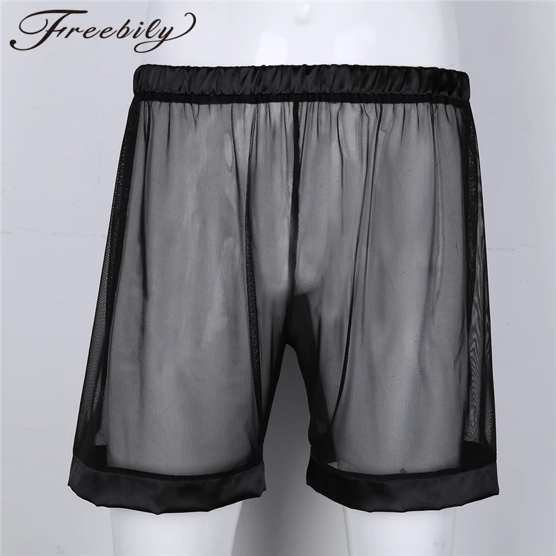 Mens Boxer Soft Breathable Underwear Mens Lingerie See-through Mesh Loose Lounge Underwear Cover up Boxer Trunks
Mens Boxer Soft Breathable Underwear Mens Lingerie See-through Mesh Loose Lounge Underwear Cover up Boxer Trunks