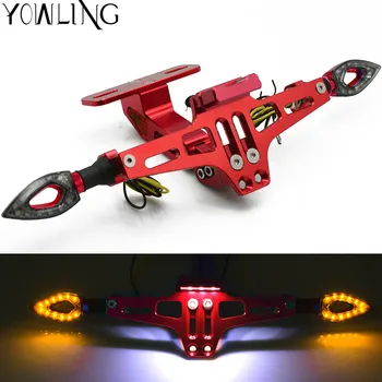 Motorcycle License Number Plate Frame Holder LED Light Adjustable Bracket for Kawasaki ZRX250 ZRX400 ZRX1100 westerly 400/1200
Motorcycle License Number Plate Frame Holder LED Light Adjustable Bracket for Kawasaki ZRX250 ZRX400 ZRX1100 westerly 400/1200