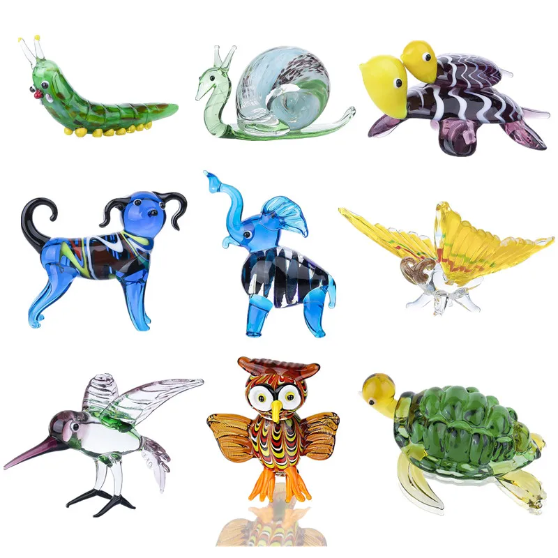 H&D 9 Styles Glass Animals of Happiness Collectible Figurines Hand Blown Murano Glass Animal Sculpture for Table Home Decoration
H&D 9 Styles Glass Animals of Happiness Collectible Figurines Hand Blown Murano Glass Animal Sculpture for Table Home Decoration