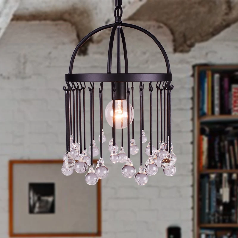 Country Vintage Pendant Lights Crystal Balls Nordic Minimalist Restaurant bar cafe bedroom luxury iron Crystal suspension lamp
Country Vintage Pendant Lights Crystal Balls Nordic Minimalist Restaurant bar cafe bedroom luxury iron Crystal suspension lamp