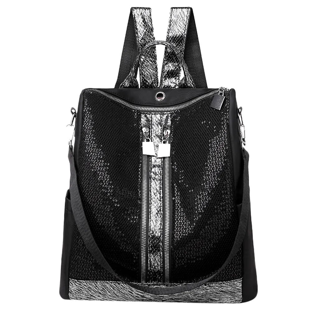Fashion Ladies Sequins Wild Large Capacity Backpack Shoulder Bag Student Bag Mochilas Mujer 2019 Backpack Mochilas
Fashion Ladies Sequins Wild Large Capacity Backpack Shoulder Bag Student Bag Mochilas Mujer 2019 Backpack Mochilas