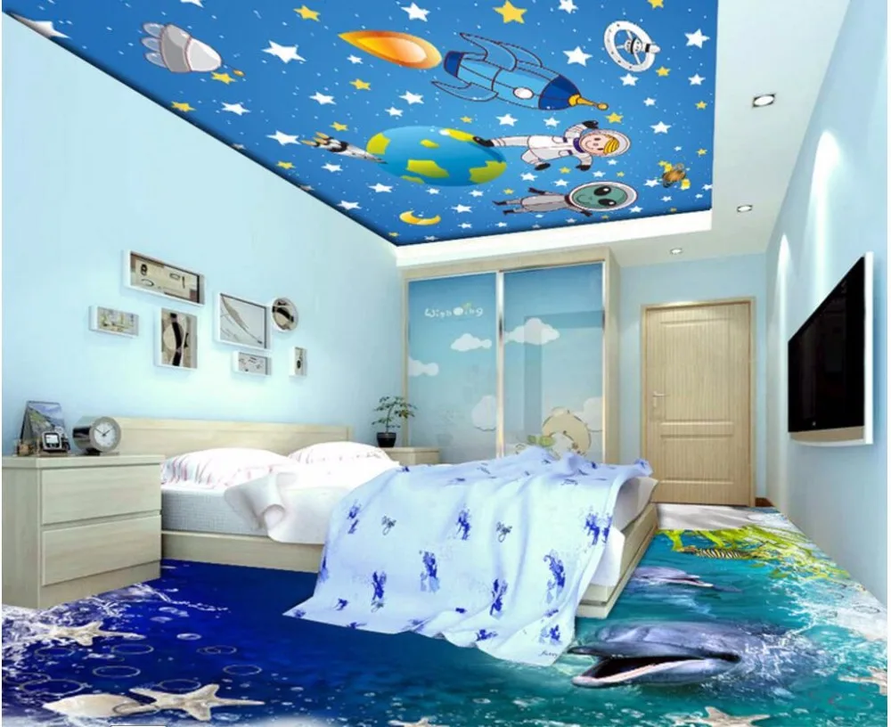 Фотопечать в детскую комнату на потолок