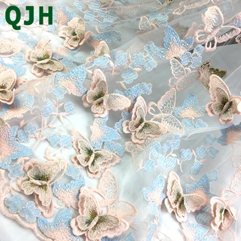 QJH 1Y Fantastic 3D Butterfly Embroidery African Tulle Lace Fabric Luxury DIY Wedding Party Lace Accessories Bridal French Lace 
QJH 1Y Fantastic 3D Butterfly Embroidery African Tulle Lace Fabric Luxury DIY Wedding Party Lace Accessories Bridal French Lace