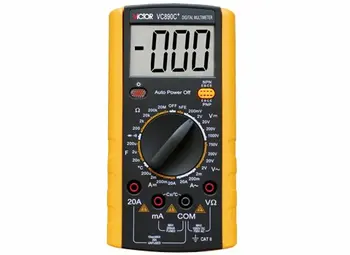 Brand New VICTOR VC890C+ Digital DMM Multimeter Ohm Voltmeter Temperature Measurement Meter, Large LCD
Brand New VICTOR VC890C+ Digital DMM Multimeter Ohm Voltmeter Temperature Measurement Meter, Large LCD
