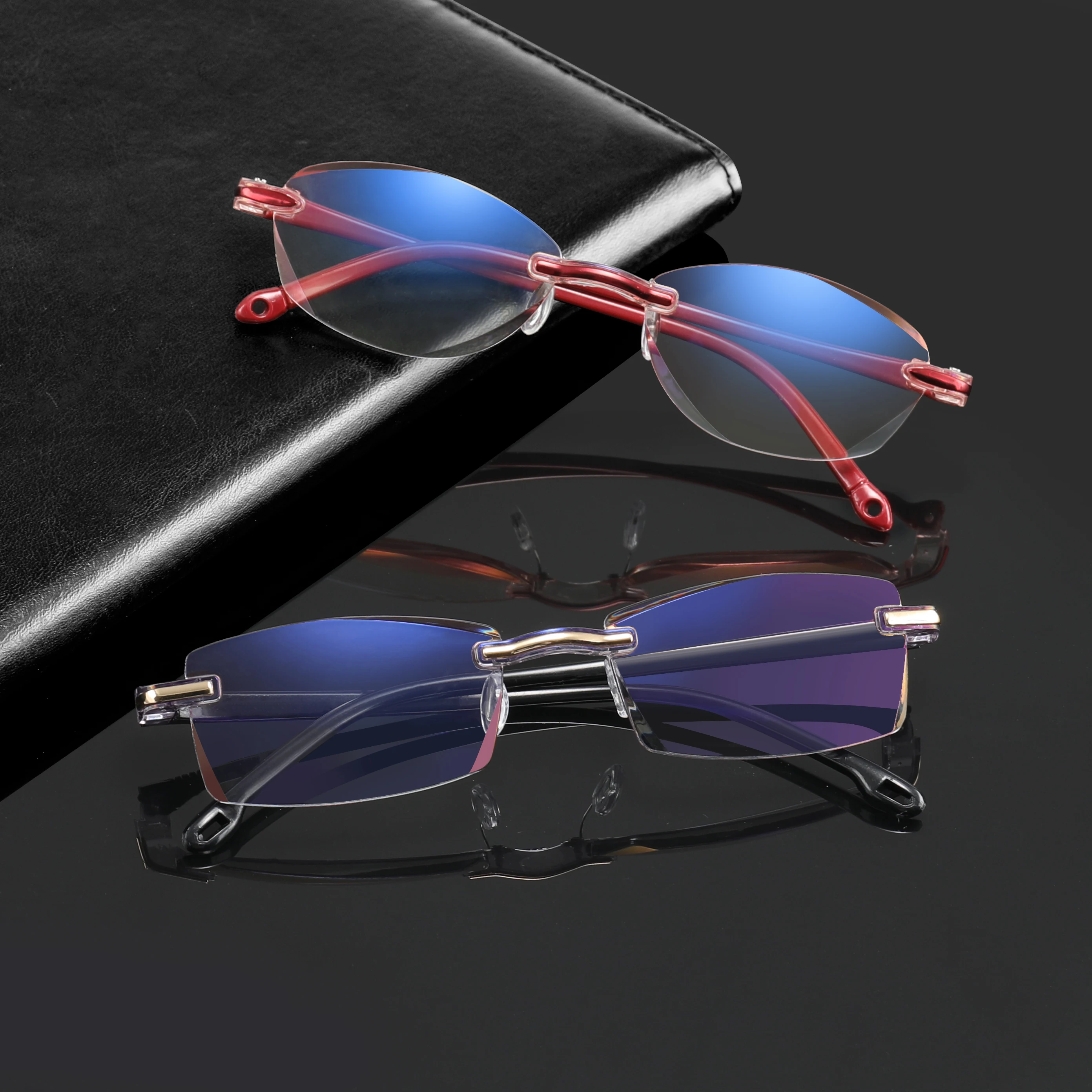 GLAUSA Diamond cutting 100% Titanium alloy Rimless Royal Deluxe men women Gradient reading glasses +1 +1.5 +2 +2.5 +3
GLAUSA Diamond cutting 100% Titanium alloy Rimless Royal Deluxe men women Gradient reading glasses +1 +1.5 +2 +2.5 +3