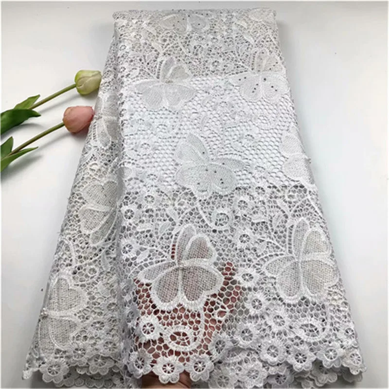 White African Lace Fabric 2019 High Quality French Nigerian Net Lace Fabric With Stone Apply to Party Wedding Dress
White African Lace Fabric 2019 High Quality French Nigerian Net Lace Fabric With Stone Apply to Party Wedding Dress